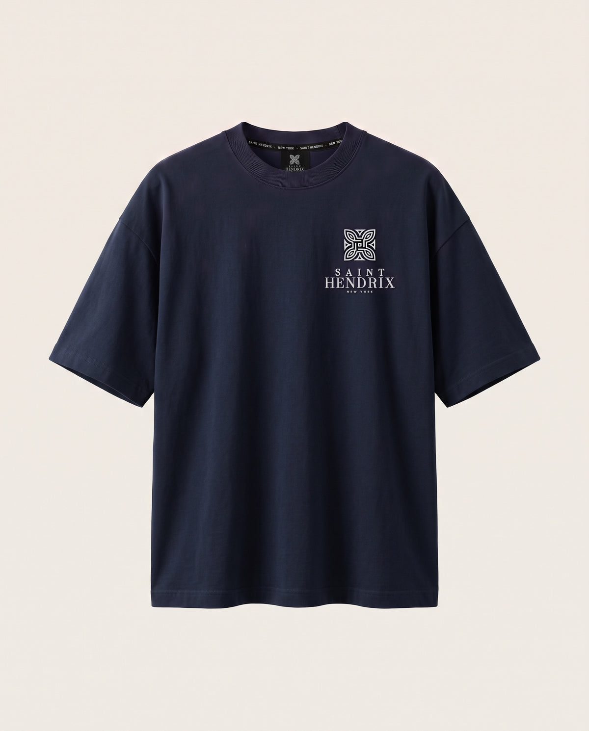 Maison Tee in Navy, front
